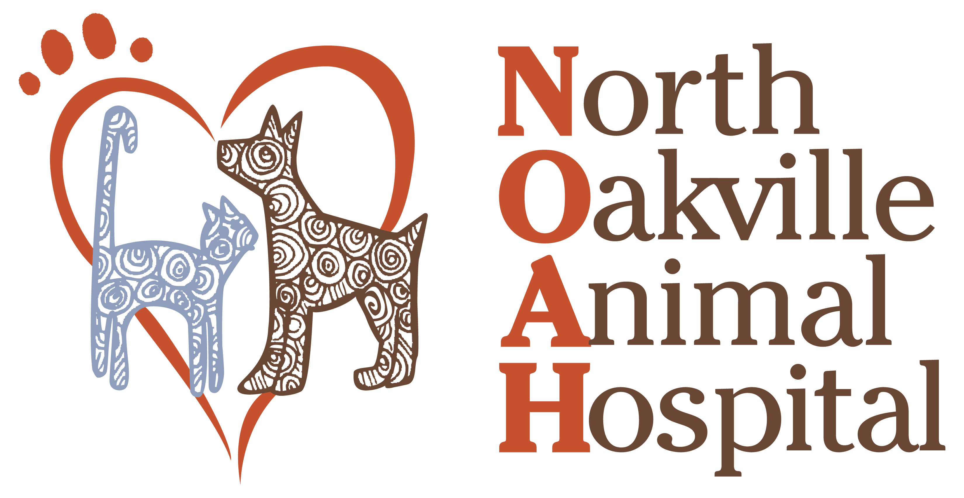 Logo of North Oakville Animal Hospital in Oakville, Ontario